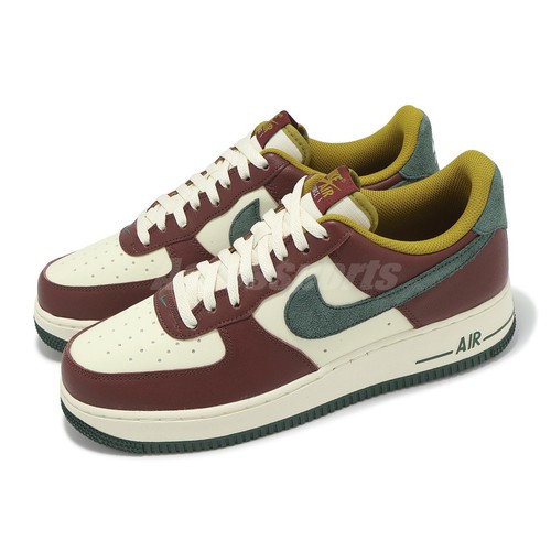 Мужские повседневные кроссовки Nike Air Force 1 07 LV8 AF1 Coconut Milk Dark Team Red HQ3612-113