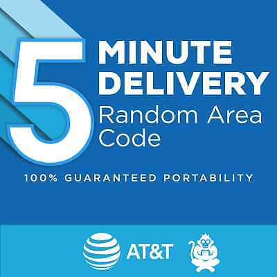 AT&T Prepaid Port Numbers - 5 Minute Delivery! Port in - RANDOM Area Code Only