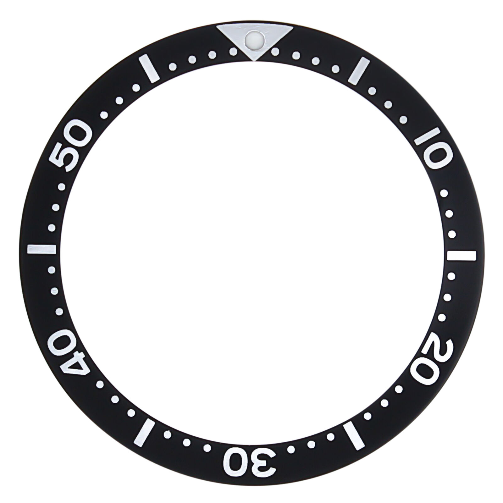 REPLACEMENT BEZEL INSERT FOR SEIKO DIVER WATCH BLACK