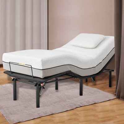 TXL Size Ergonomic Adjustable Bed Frame, Wireless Remote, Zero Gravity