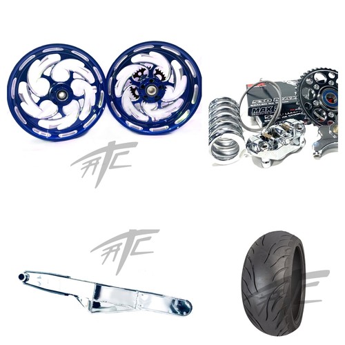 DreamyMagic　0330 330 FAT TIRE KIT ILLUSION ROYAL SHREDDER CHROME 06-11