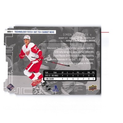 2023 Upper Deck Extended #UD3-1 Simon Edvinsson RC UD3