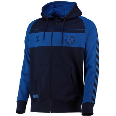 HUMMEL EVERTON FOOTBALL HUMMEL RETRO FULL ZIP HOODIE TOP HOODED HOODY HUMMEL MENS