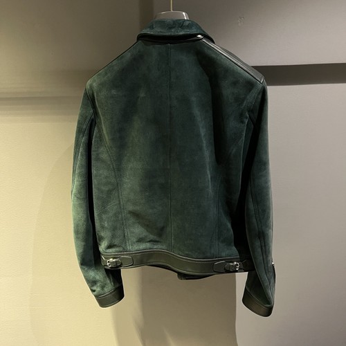 Pre-owned Tom Ford Suede Jacket In Medium And Large In Green