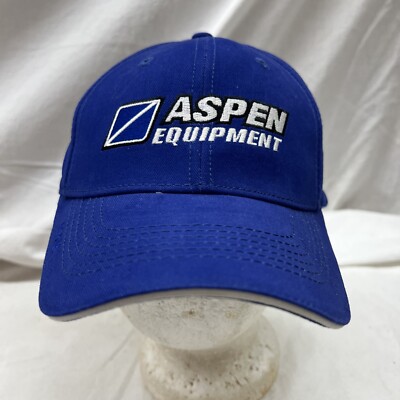 trucker hat baseball Cap Vintage Aspen Equipment Royal Blue  Nice Cool Lid