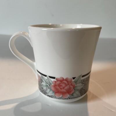 CORELLE CORNING SILK AND ROSES MUG Free Ship 9 Available Never Used Excellent
