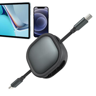 Type C Retractable Fast Charging Data Cord for Phone Tablets Charger USB C Cable