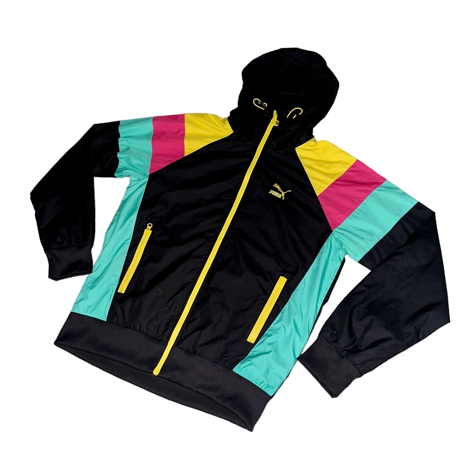 90's〜 PUMA Pile Fabric Track Jacket Vintage Puma Track Jacket Mens Small Purple Hit Union Full