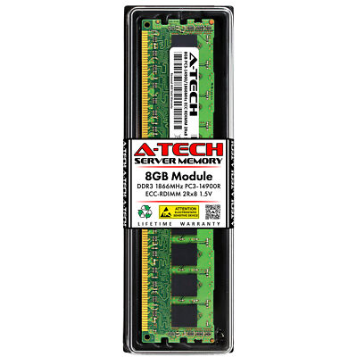 8GB DDR3 1866 ECC RDIMM Micron MT18JSF1G72PDZ-1G9E1 Equivalent Server Memory RAM