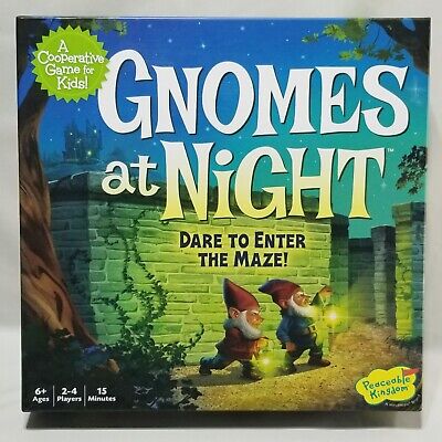 Gnomes at Night Logic Maze Cooperative Board Game Peaceable Kingdom New Opened 