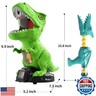 BABY HOME Babyhome Movable Dinosaur Shooting Toys for Kids 3 4 5 6 7+ Years, Tyrannosaurus Shooting Game with Water Mist Spray and Pterosaur Air Pump Foam Shooting Toys(Green)
