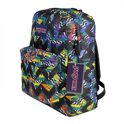Jansport Superbreak Backpack - Multi Rush 16" Large Teens Girls Boys Book Bag