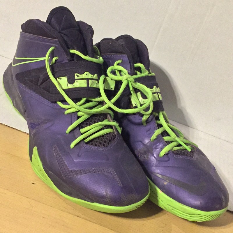 purple and green lebrons