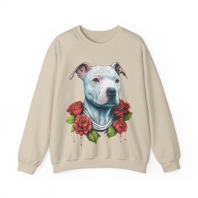 Pit Bull Flower Mama Sweatshirt Pitbull Mom American Pitbull Lover Gifts Dog Mom
