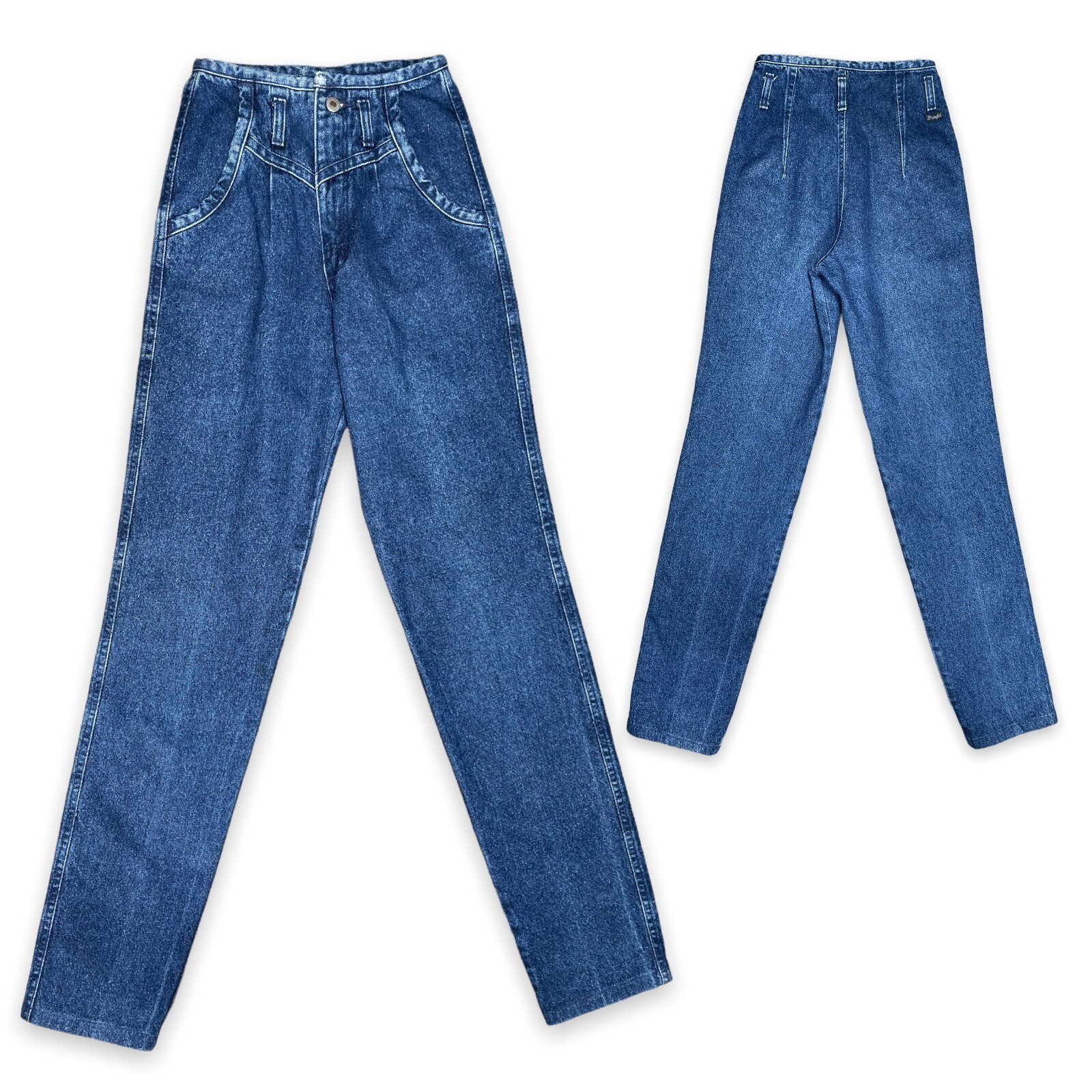 Vintage Wrangler Womens High Waist No Back Pocket Denim