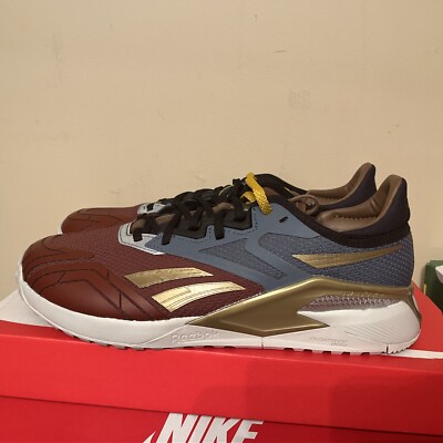 Reebok Men X DC Comics Nano X2 Wonder Woman Red/Brave Blue/Matte Gold HQ4585 Sz8