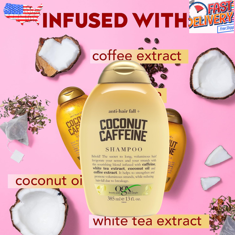 Super Fragrant Coconut Oil&Extract Hair Strand Strenghtening VolumePump Shampoo