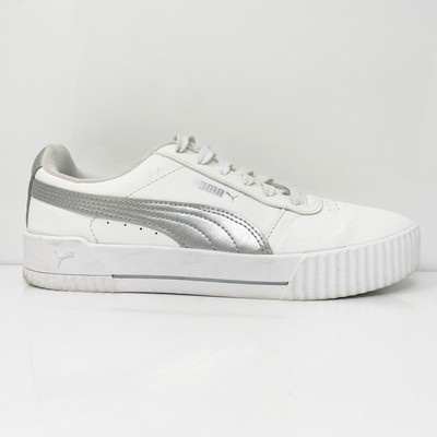 

Puma Womens Carina Meta 20 373229-01 Белая Повседневная Обувь Кроссовки Размер 8.5, Белый, Carina Meta 20