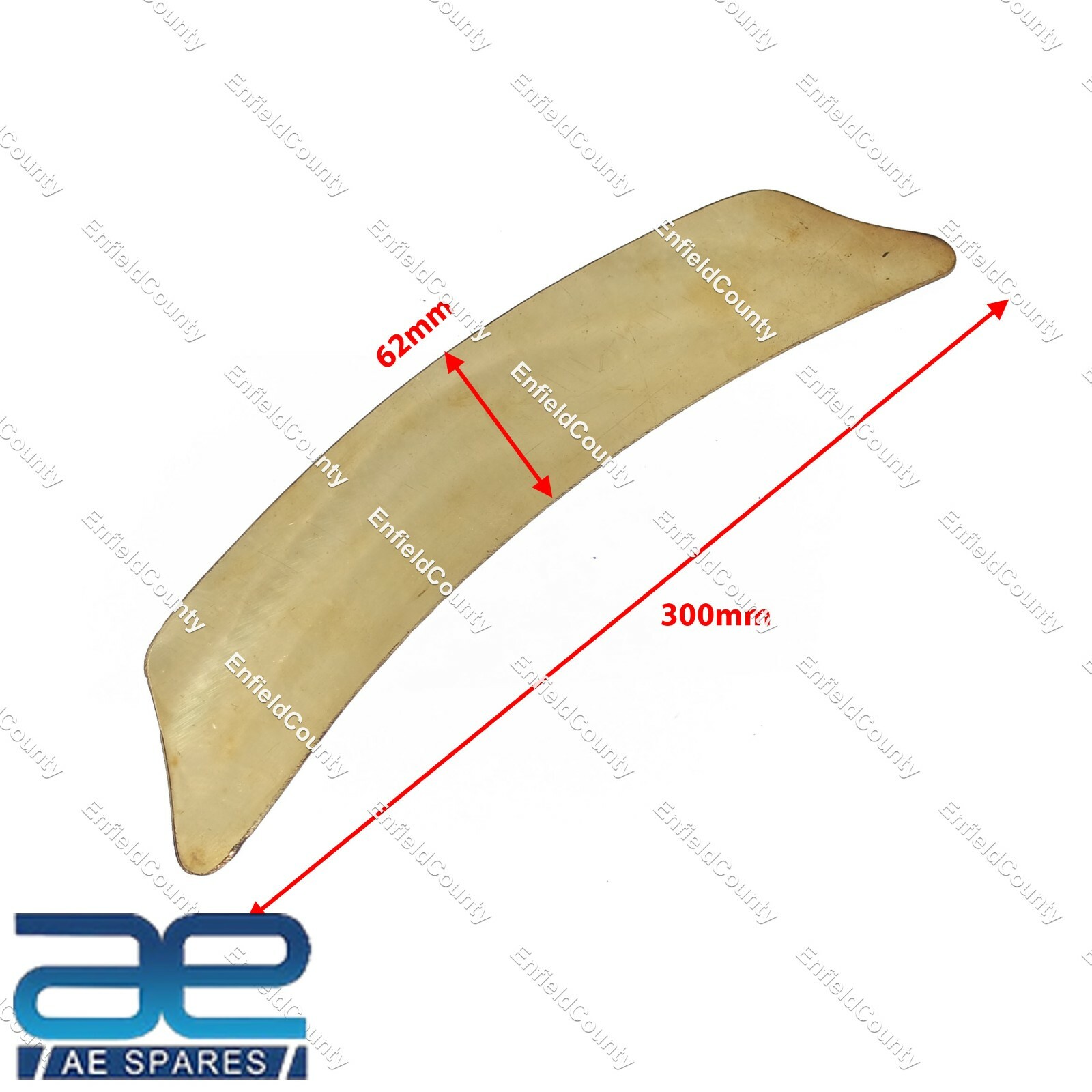 Front Mudguard Fender Brass Number Plate for Royal Enfield AJS Triumph 