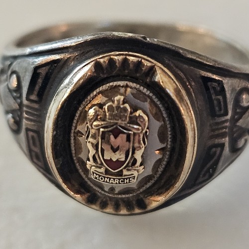 1962 Jostens 10K Over Sterling Class Ring Jostens 10K Size 5.5