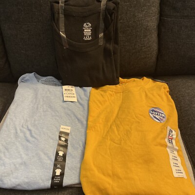 Lot Of 3 XL Men s Tees Alfani, Jerzees And Fruit Of The Loom. All New With Tags