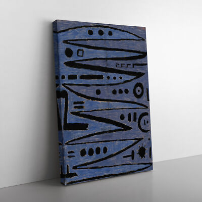 Heroic Strokes Of The Box By Paul Klee Canvas Wall Art Print Framed Picture