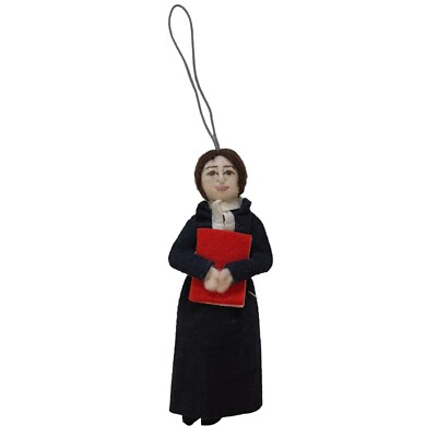 Emily Dickenson Ornament Decoration Silk Road Bazaar Hand Made Felted Wool Women