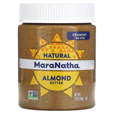 MaraNatha Minmond Butter Crunchy 12 унций 340 г Без глютена, кошерный, без ГМО