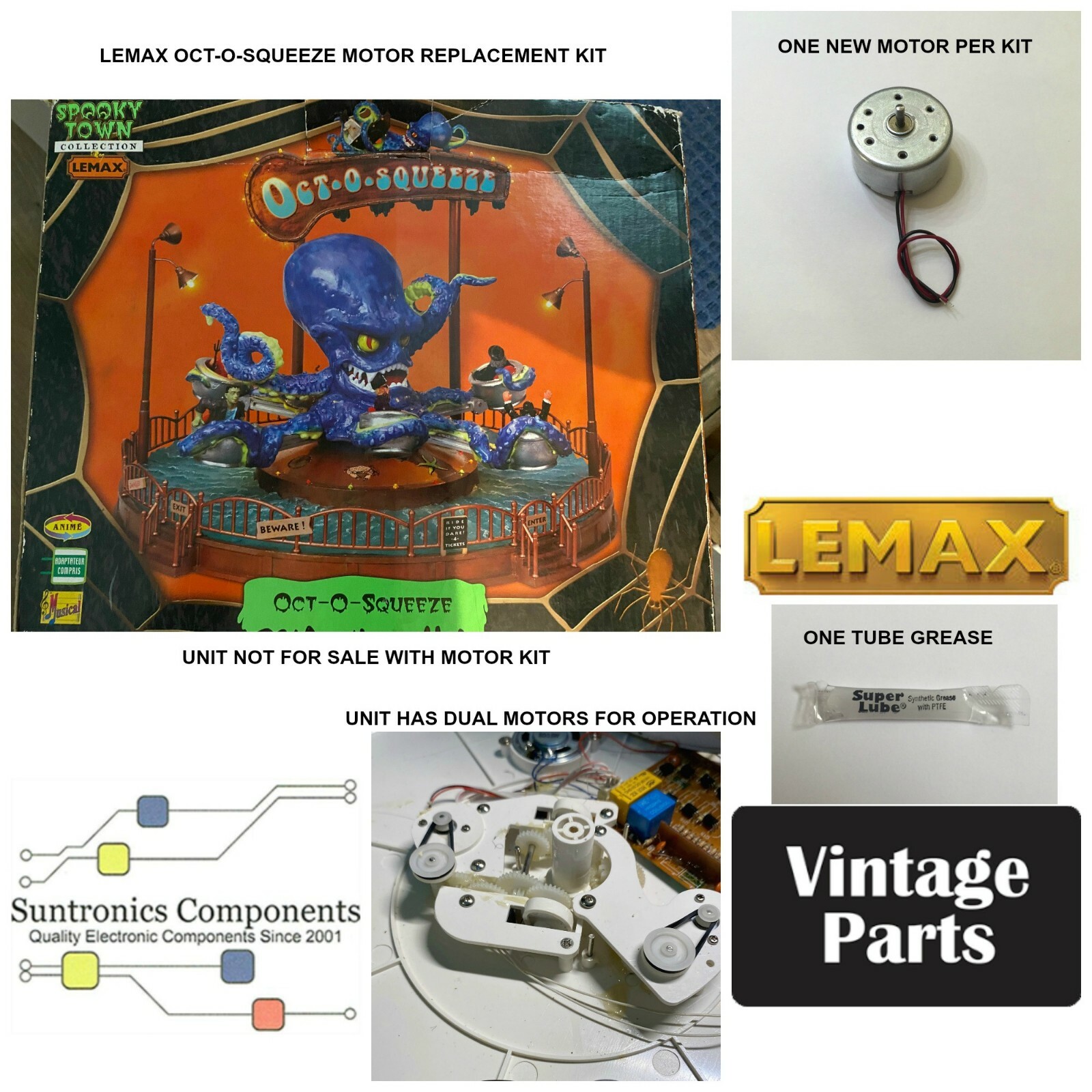 Lemax Oct-O-Squeeze model#84800 replacement motor parts kit