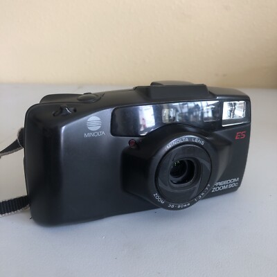 Minolta Freedom Zoom 90C Point & Shoot 35mm Film Camera 38-90mm Tested