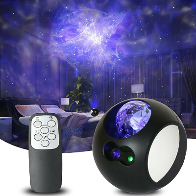 USB Aurora Galaxy Star Room Projection Lamp 3D Night Light with Remote Control