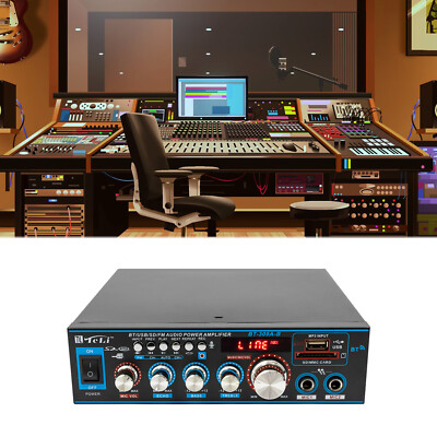 Digital HiFi Bluetooth Stereo Audio Amplifier Verstärker FM Vollverstärker