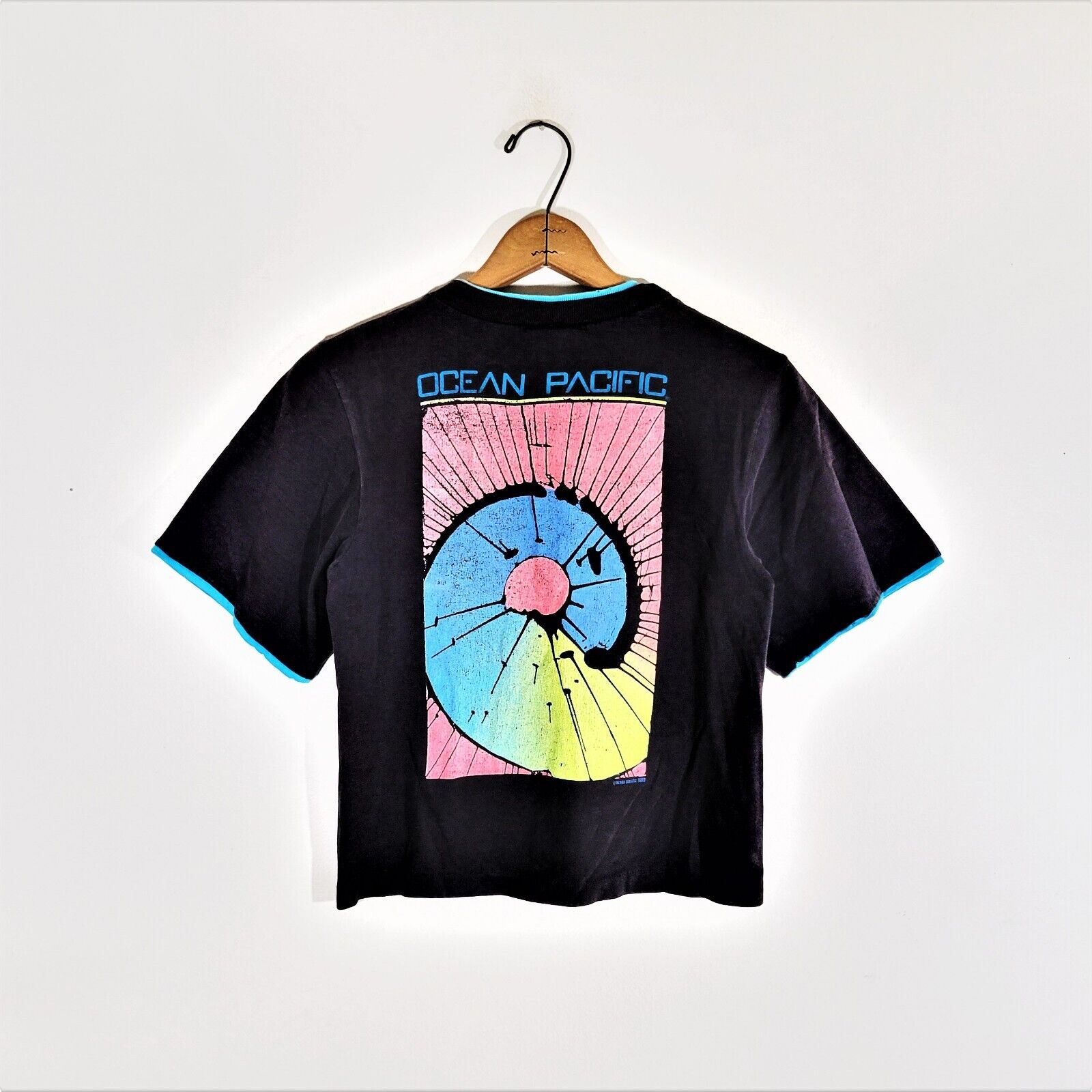 Vintage 80s Ocean Pacific T Shirt Vtg 1989 Psychedelic Surf Vintage 80s Ocean Pacific T Shirt Vtg 1989 Psychedelic Surf