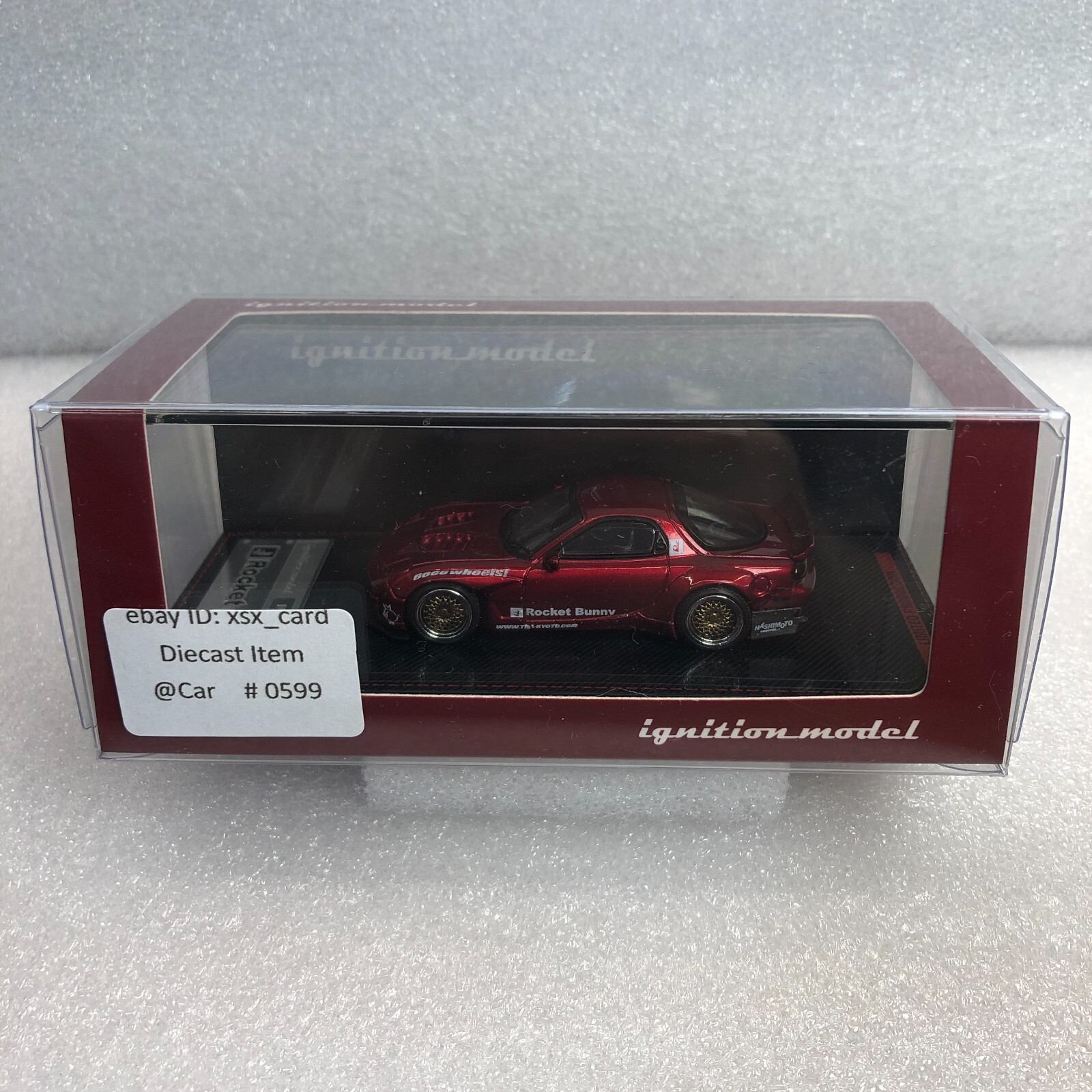 自動車 ignition model Rocket Bunny RX-7 FD 1/64 Ignition Model 1:64 Mazda RX-7 FD3S Rocket Bunny in Red