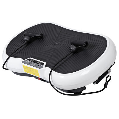 White Slim Power Vibration Plate Exercise Machine Innovational Bluetooth+ Remote