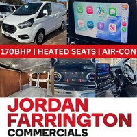 2021 21 reg FORD TRANSIT CUSTOM L1H1 LIMITED SPEC 170BHP PANEL VAN WITH AIR-CON
