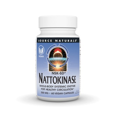 Source Naturals, Inc. Наттокиназа, NSK-SD, 200 мг, 60 капсул
