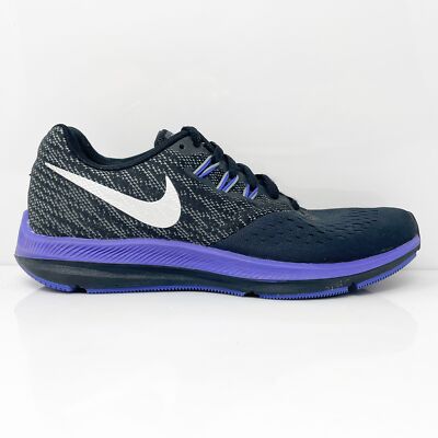 Nike Womens Air Zoom Winflo 4 898485-008 Черные кроссовки для бега, размер 6