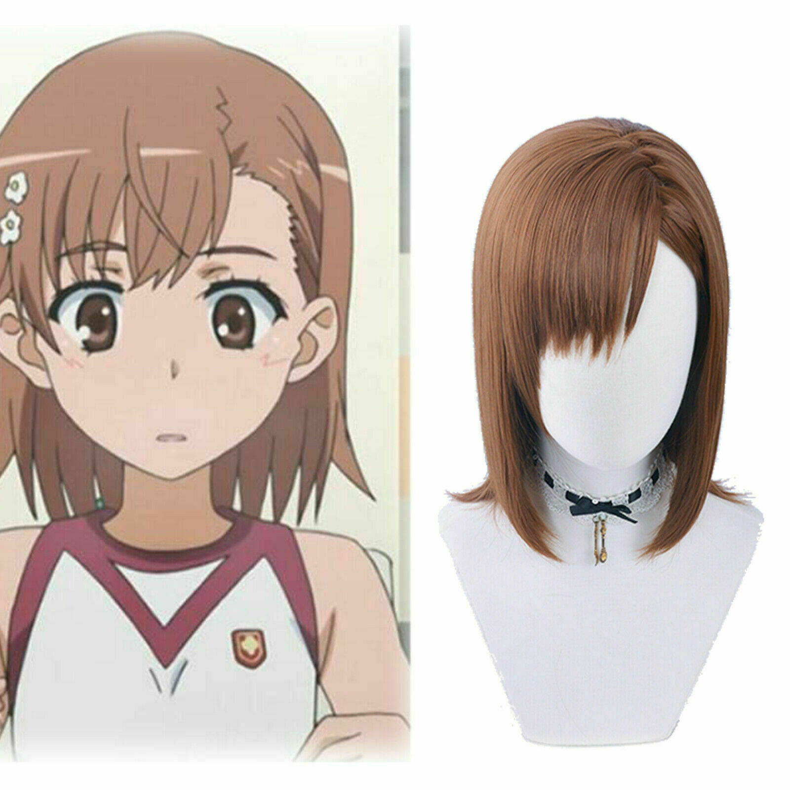 Toaru Kagaku no Railgun Misaka Mikoto Cosplay Wig Short