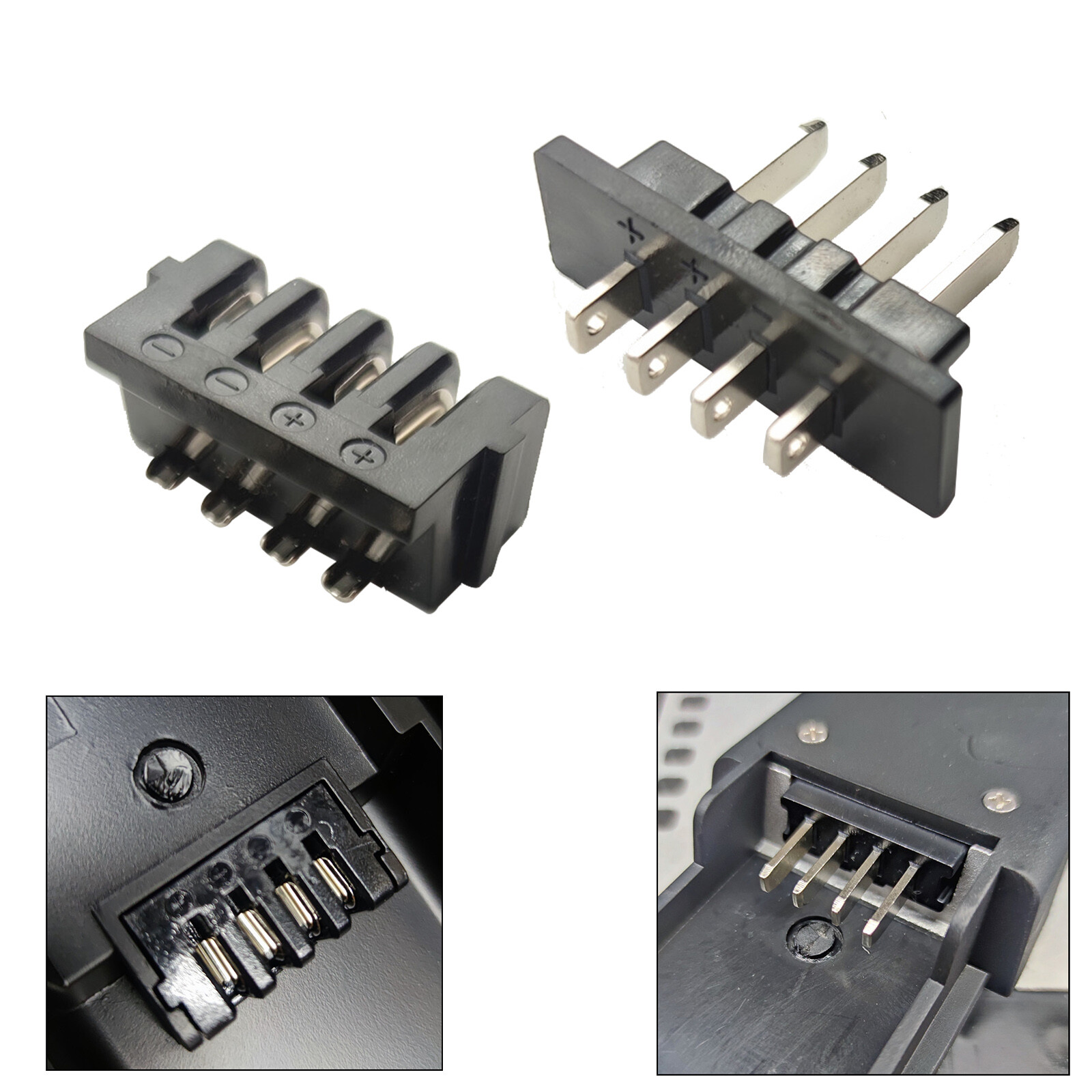 Hailong Battery Case Power Discharge Connector Plug 4pins Male or Female Ebike