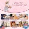 TQFlow Dog Surgery Recovery Suit, Pet Body Suits Abdominal Wounds Protector for Female Male, Substitute E-Collar and Cone Recovery Shirt, Neuter Surgical Onesie Anti Licking for Small, Medium Dogs Cats