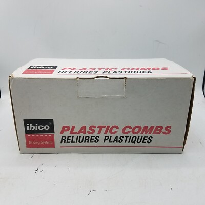 Plastic Binding Comb, 19 Ring - 5/8  - Partial Box 30 White/42 Ivory (Beige)