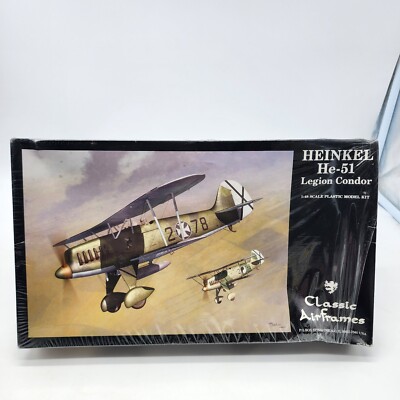Classic Airframes 1/48 Heinkel He-51 Legion Condor Model Airplane Sealed New
