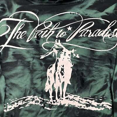Pre-owned Hellstar Studios Paradise Hooded Sweatshirt Marble Green