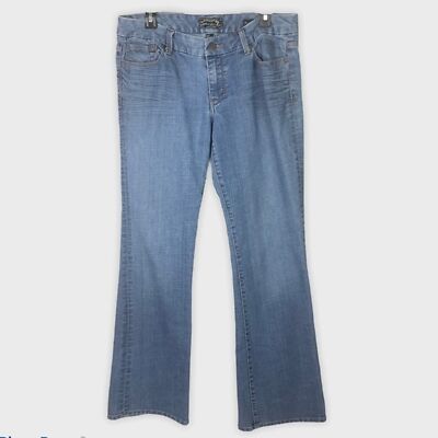 Seven7 Jeans Mid Rise Womens Size 31 Wide Leg Bohemian Light