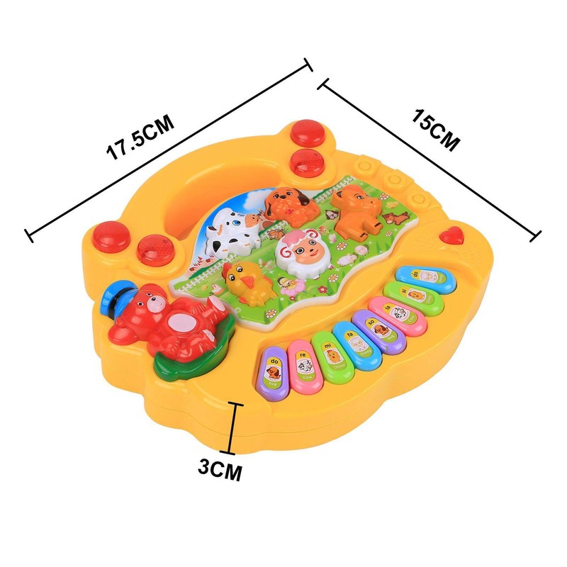 Musical Educational Animal Farm Piano Developmental Music Toys for Baby Kids UK Musical Educational Animal Farm Piano Developmental Music Toys for Baby Kids UK