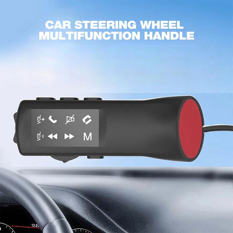 Universal Wireless Car Steering Wheel Control Remote Button with 1m Cable