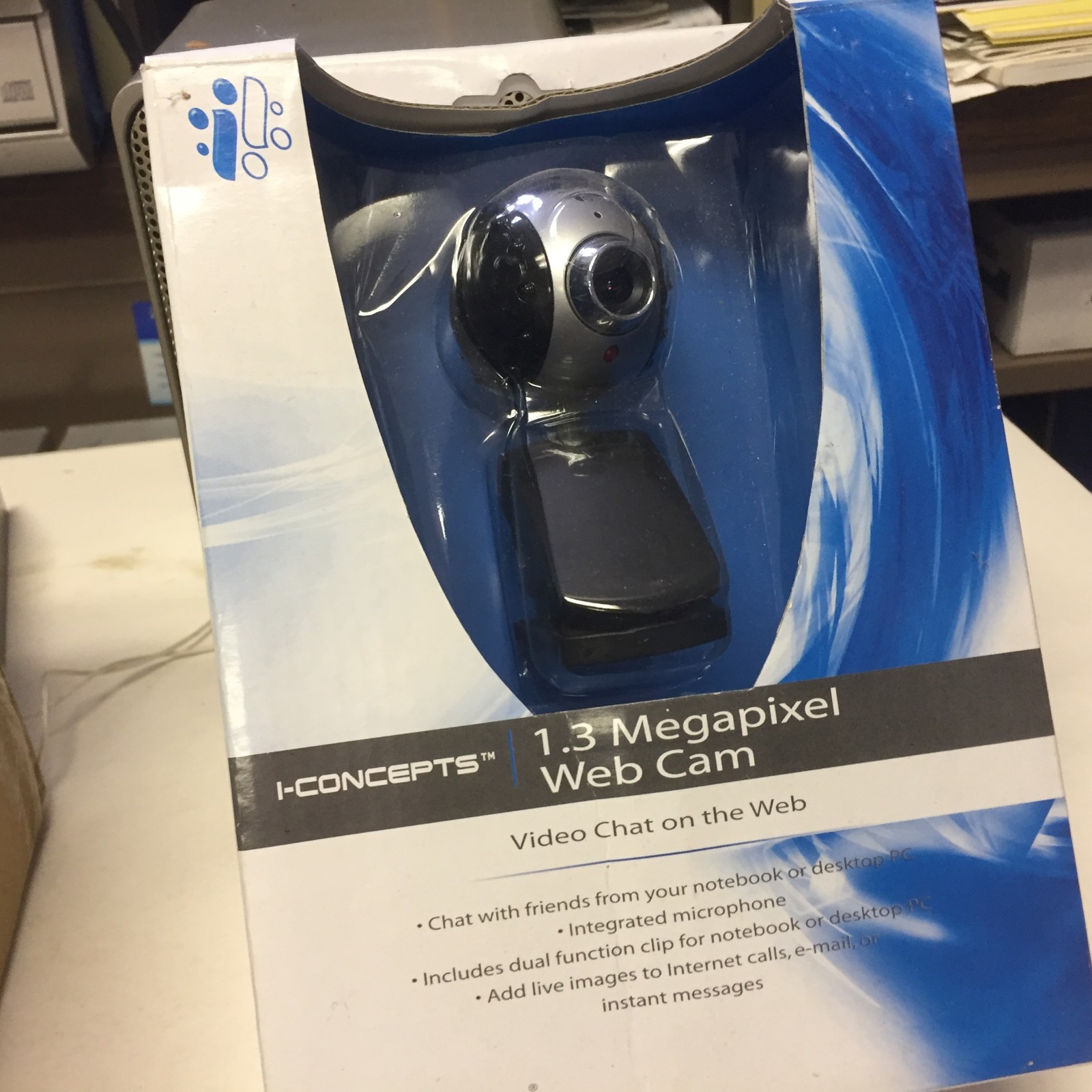 I-CONCEPTS 1.3 MEGAPIXEL BLACK WEB CAM 49552N, NEW 1024*768