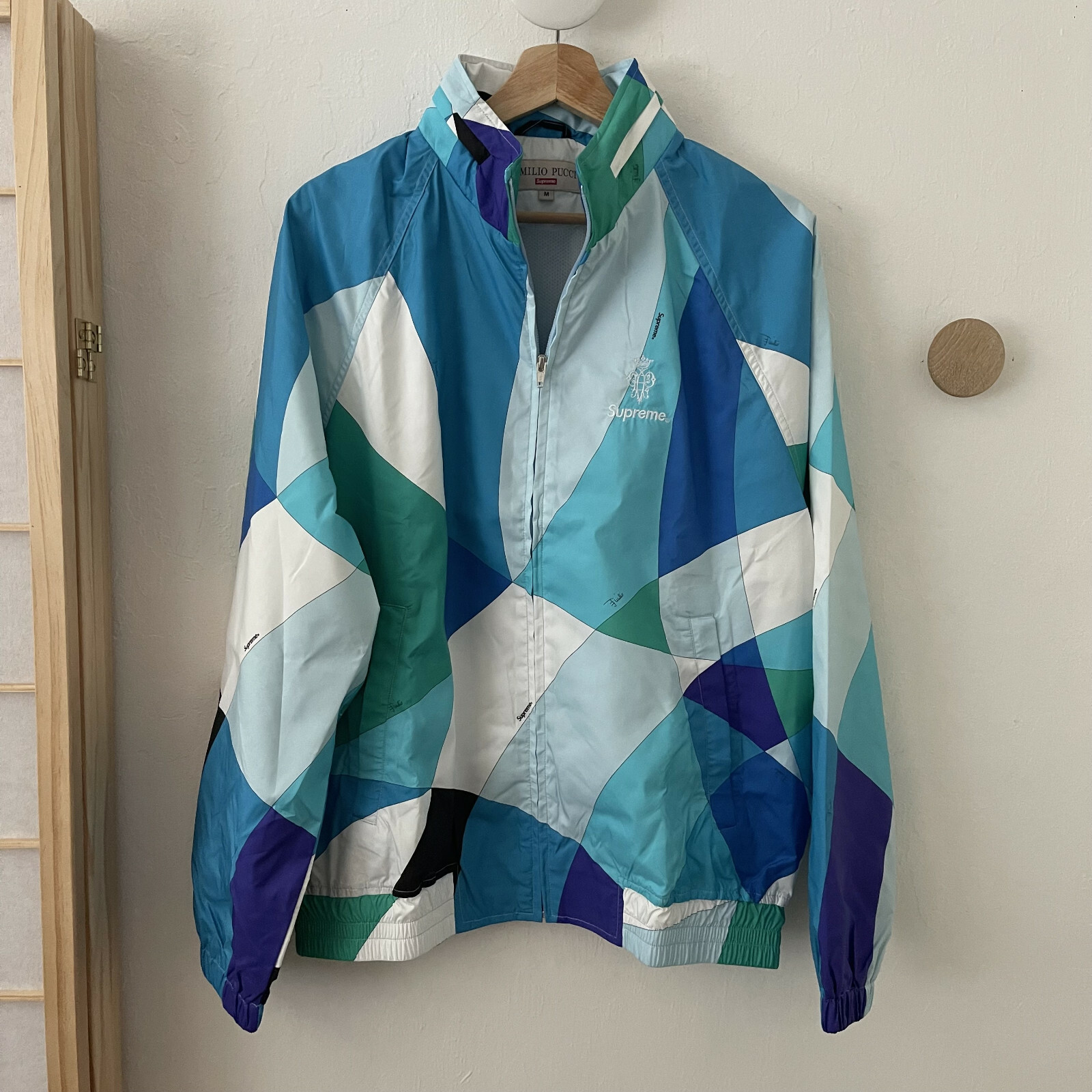 SUPREME x EMILIO PUCCI Sport Track Jacket Blue Fantasia SUPREME x EMILIO PUCCI Sport Track Jacket Blue Fantasia