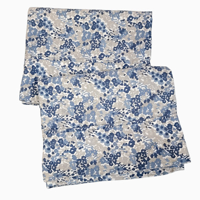 THRESHOLD PERFORMANCE PURPLE BLUE GRAY FLORAL (2) KING PILLOWCASES 20x38